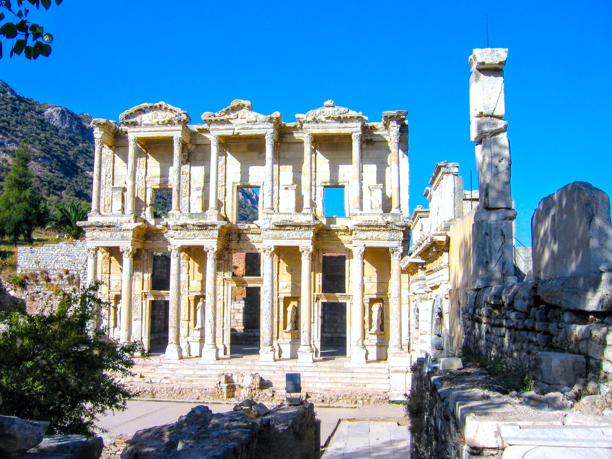 The Library of Celsus inEphesus, famous places to visit in Turkey