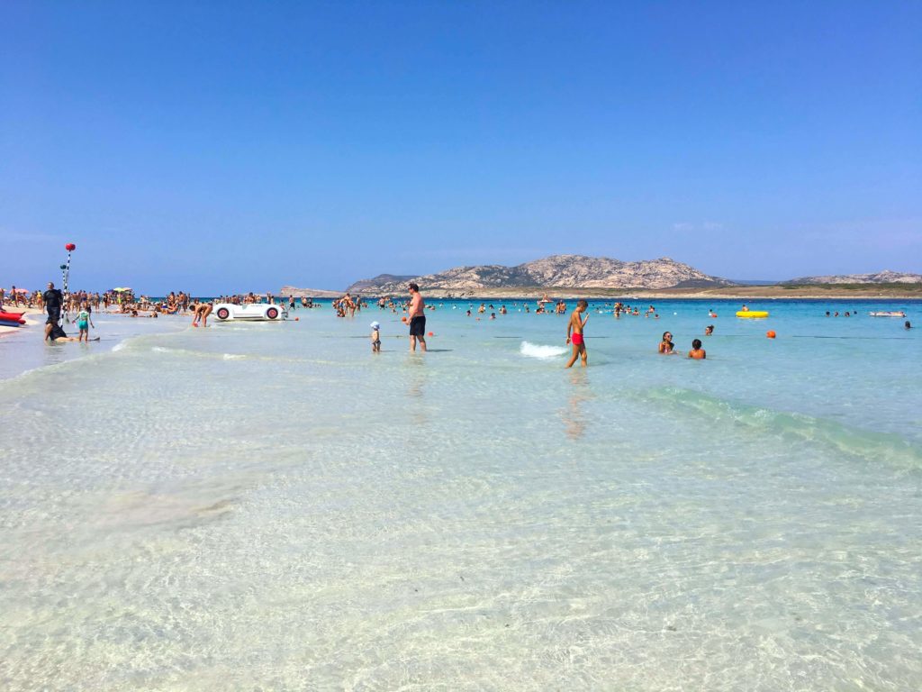 One of the best beaches to visit in Sardinia with kids is Spiaggia La Pelosa