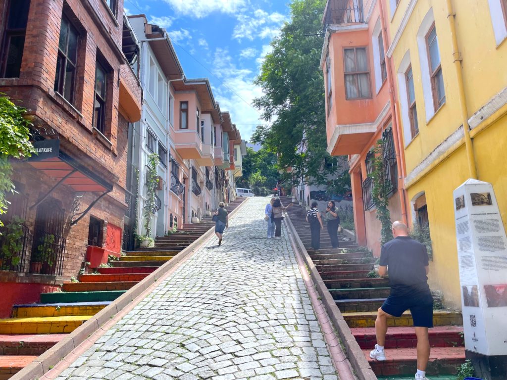 Colorful houses in Balat, Istanbul