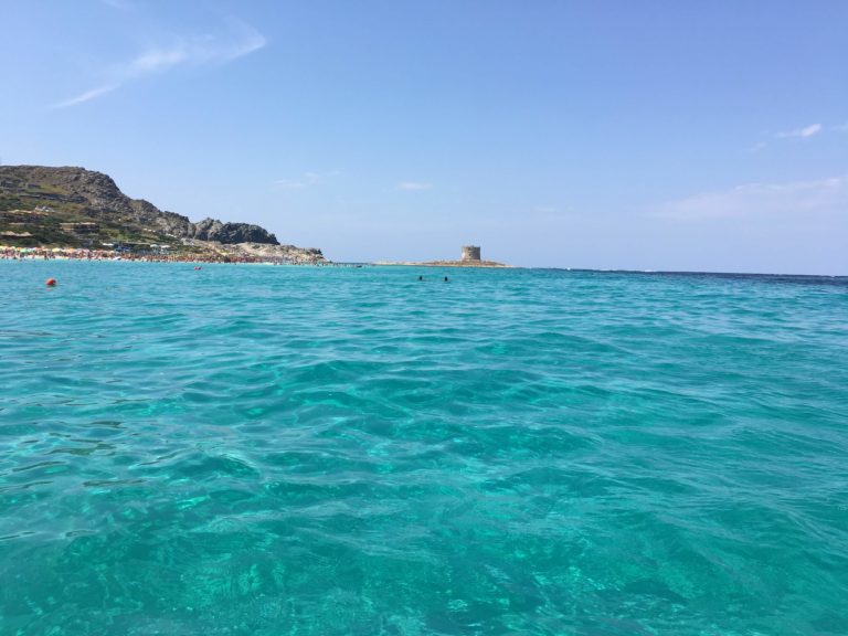 La Pelosa Beach Sardinia with kids