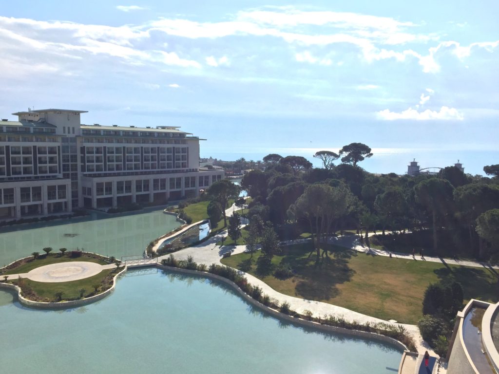 Rixos Premium Belek view during our winter family vacation