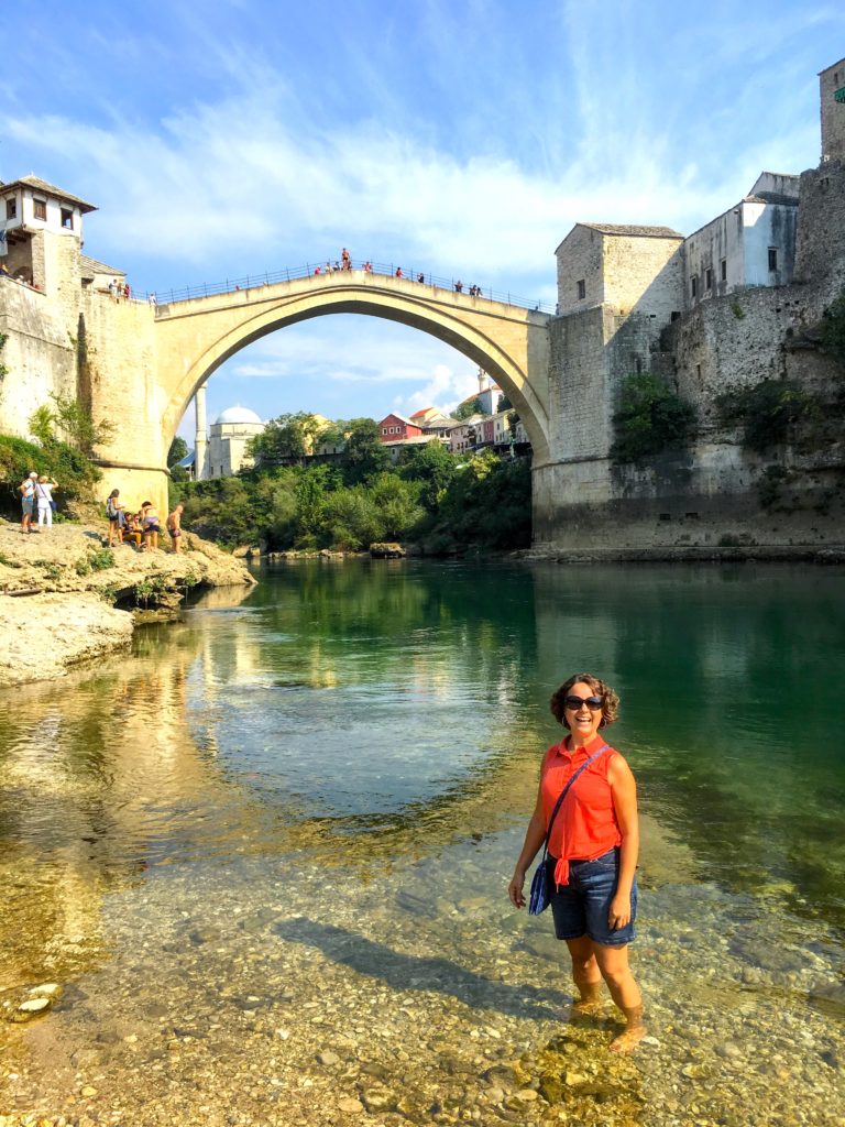 Mostar Bridge and Neretva River, Balkans itinerary