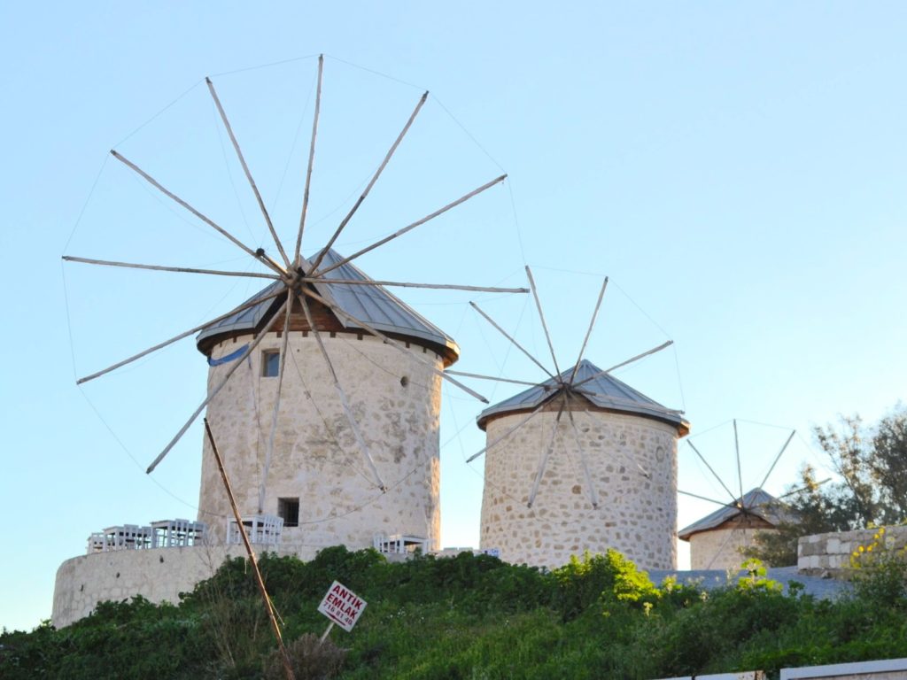 Alacati windmills, Turkey