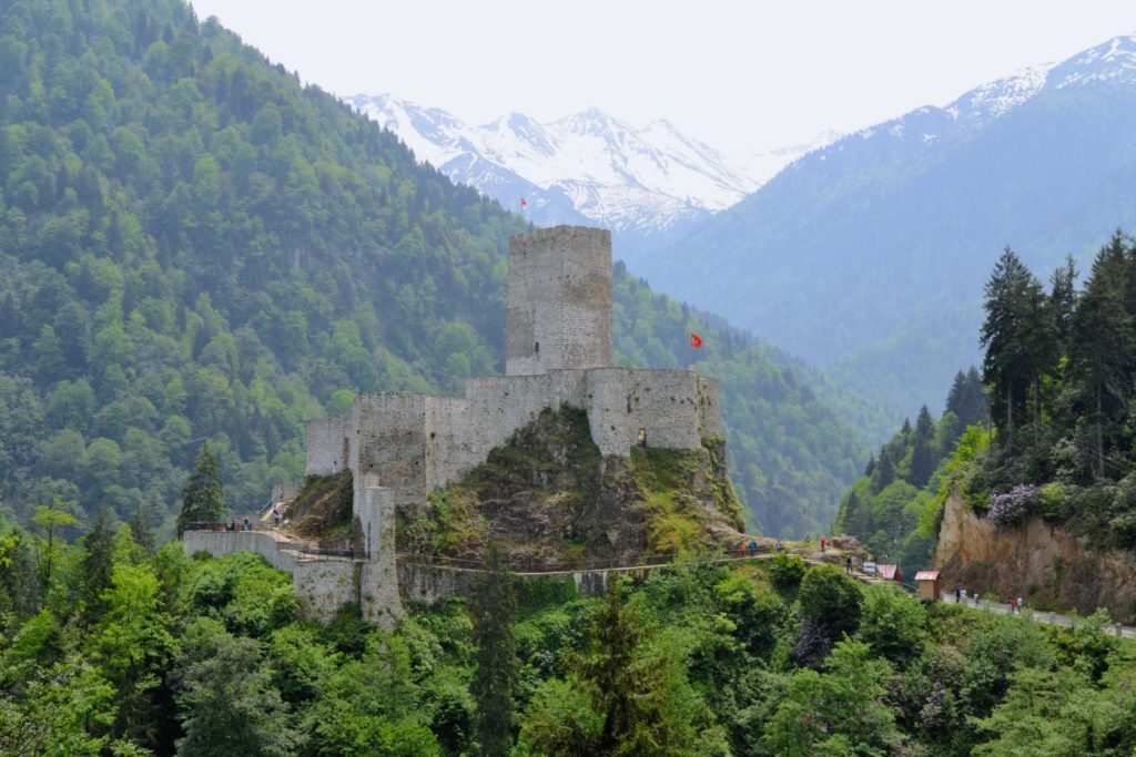 Black Sea region's nature and Zilkale castle, Rize