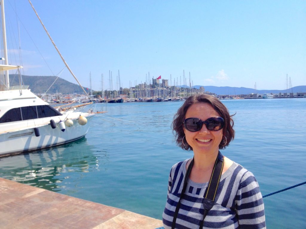 Bodrum sea shore and Bodrum castle