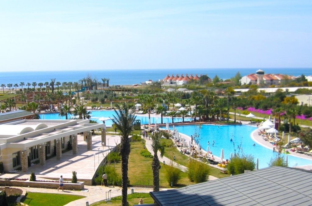 Family resort hotels in Lara beach, Antalya